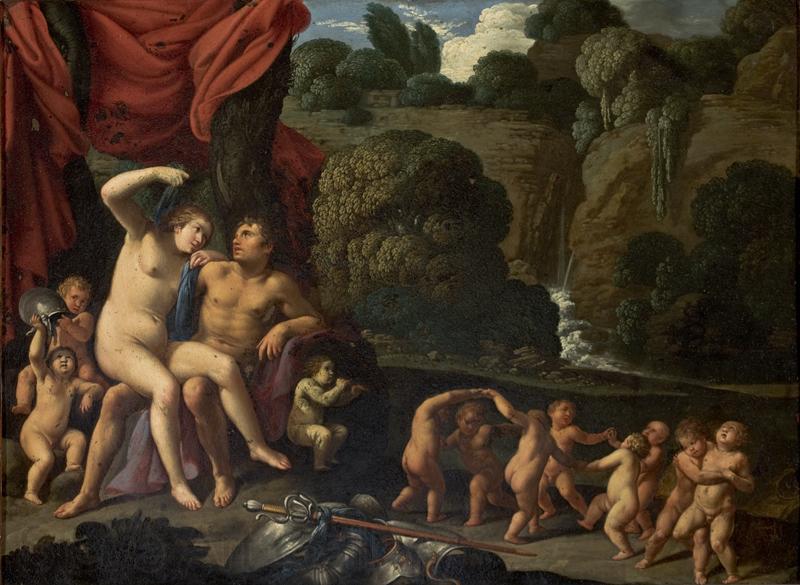 Carlo Saraceni Mars and Venus Norge oil painting art